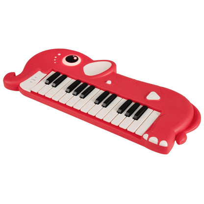 Red Elephant Piano Keyboard | 25 Keys Music Toy with Lights