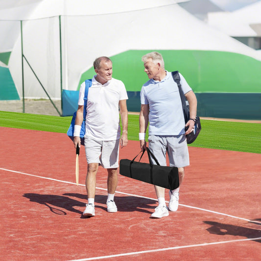 Multicolor Pickleball Net Set | Metal Frame & 4 Wooden Paddles