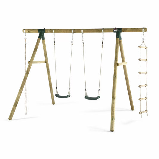 Buy Plum Gibbon Wooden Swing Set Australia