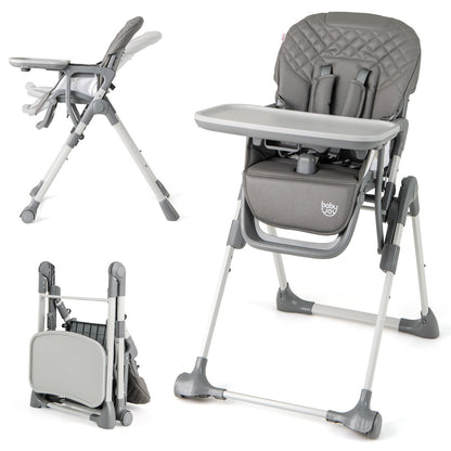 Portable Adjustable Highchair | Grey Multi-Position Comfort Seat