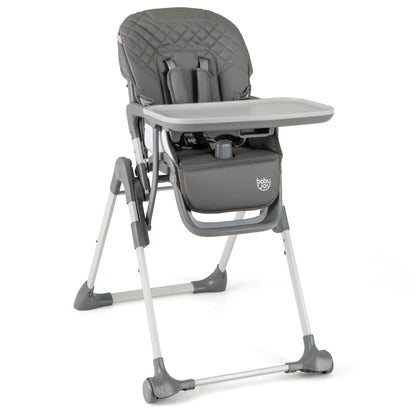 Portable Adjustable Highchair | Grey Multi-Position Comfort Seat