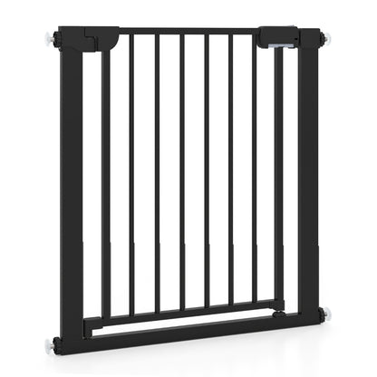 Black Auto Close Door Gate | One-Handed Operation | 75-82cm