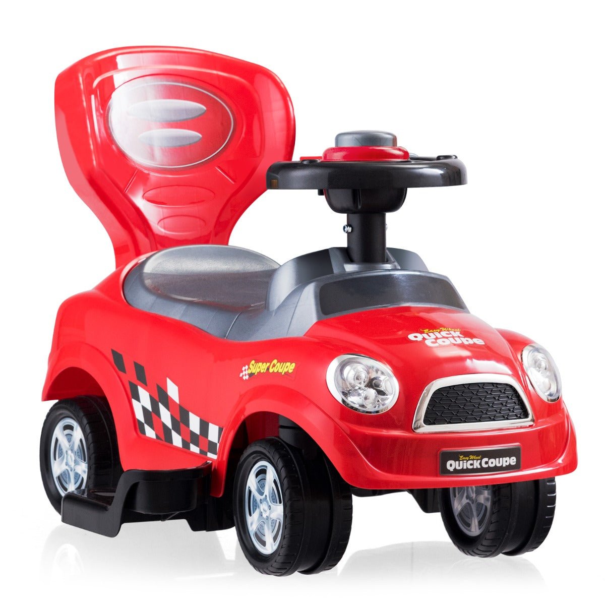 Red 3 in 1 Toddler Ride On Push Car Stroller Walker and More