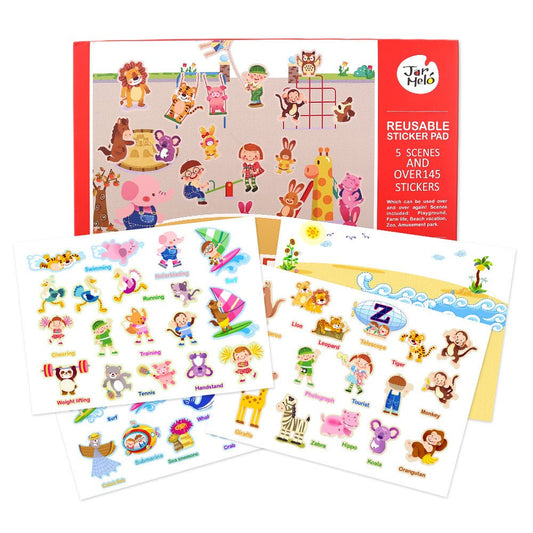 City Park themed reusable sticker pad set for imaginative play at home.