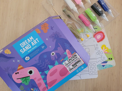 Sand Art Kit featuring night scene - fun, interactive craft project for kids at home.