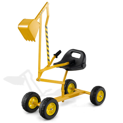 Yellow Kids Sand Digger | 2 Hand Controls & 360° Rotation