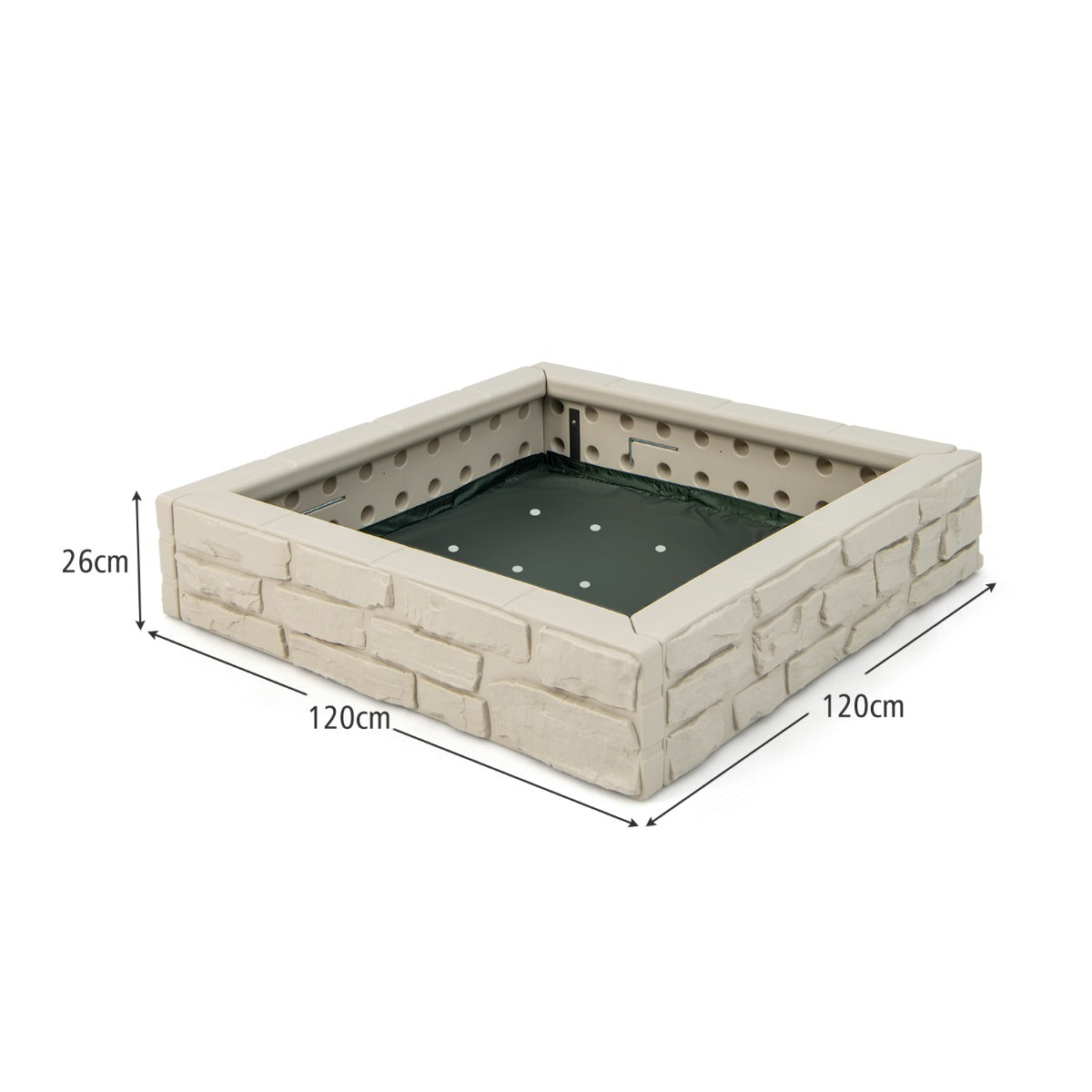 2 In 1 Sandbox | Outdoor Play Space with Cover White
