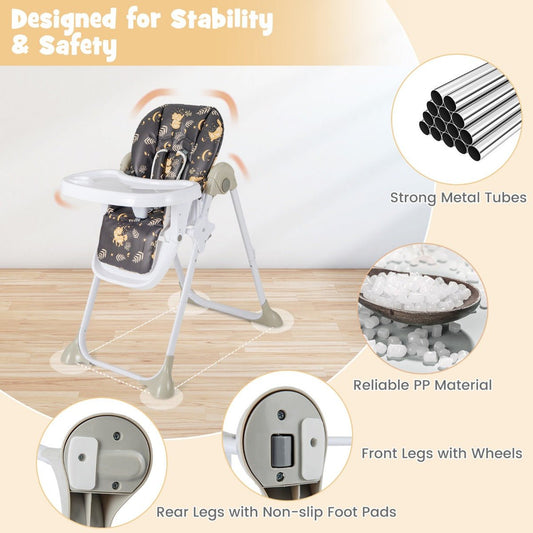 Versatile 6 in 1 convertible high chair for babies and toddlers in home settings.