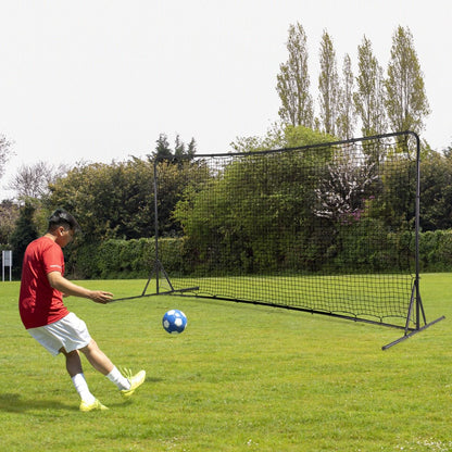Soccer Rebounder Net | 375cm Wide Black Mesh for Skill Training