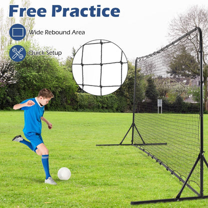Soccer Rebounder Net | 375cm Wide Black Mesh for Skill Training