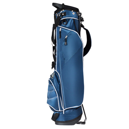 Ultra Lightweight 3.5lb Golf Bag 4 Way Dividers Blue Stand Bag