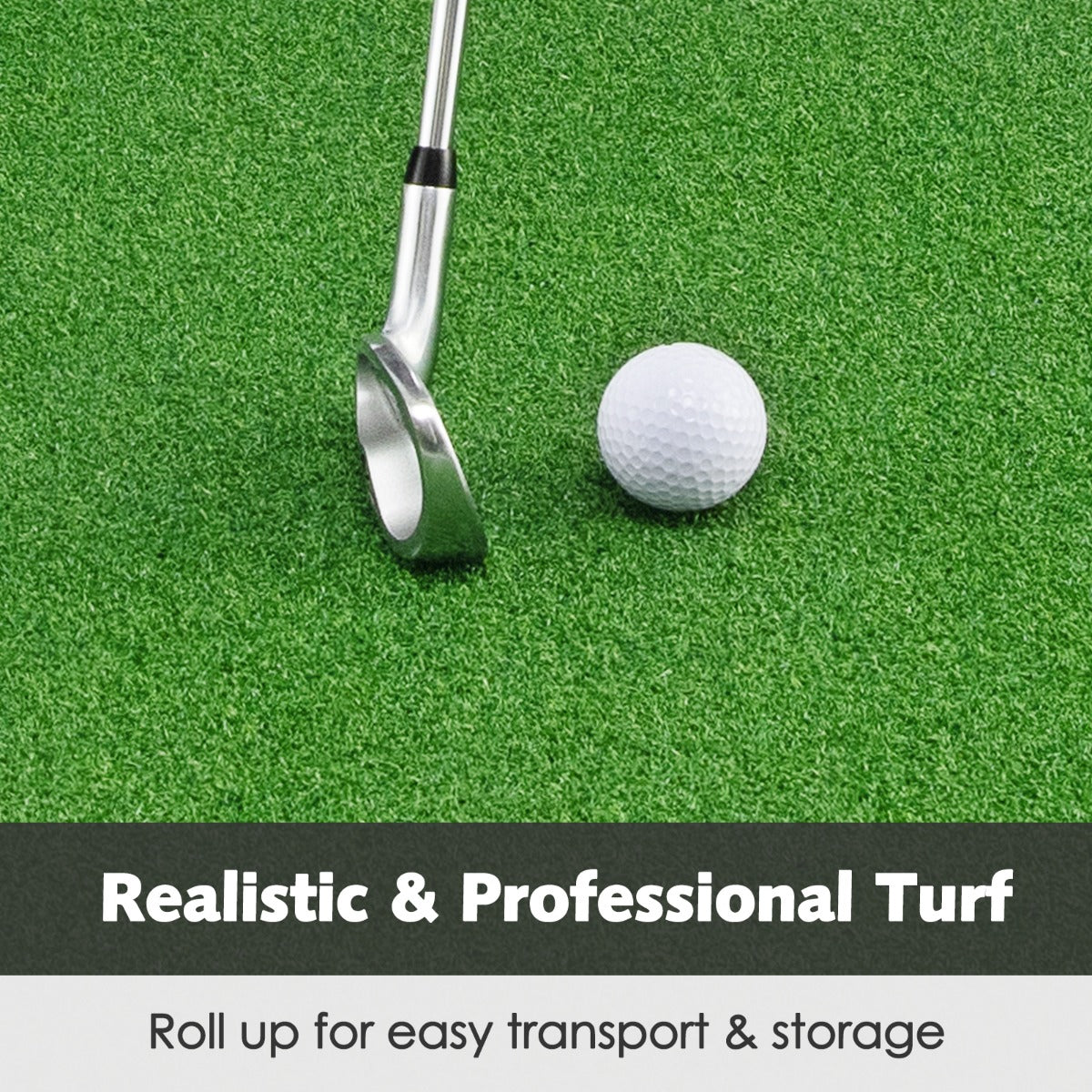 Green Golf Hitting Mat 1.5M x 1M | Synthetic Turf Practice