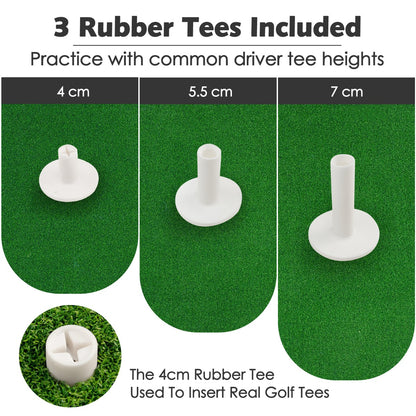 Green Golf Hitting Mat 1.5M x 1M | Synthetic Turf Practice