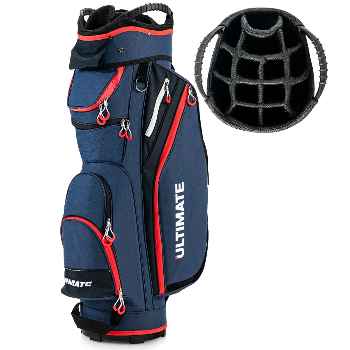14-Way Golf Stand Bag with Cooler & 8 Pockets | Blue