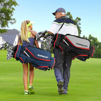14-Way Golf Stand Bag with Cooler & 8 Pockets | Blue