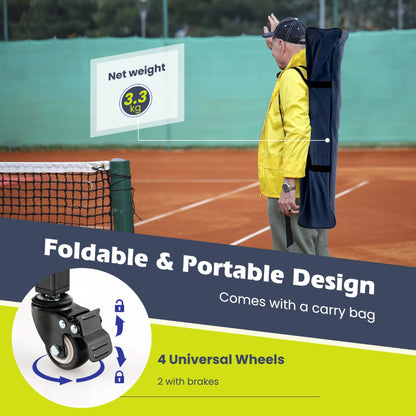Blue Foldable Tennis Ball Cart | 150 Ball Capacity | Wheels