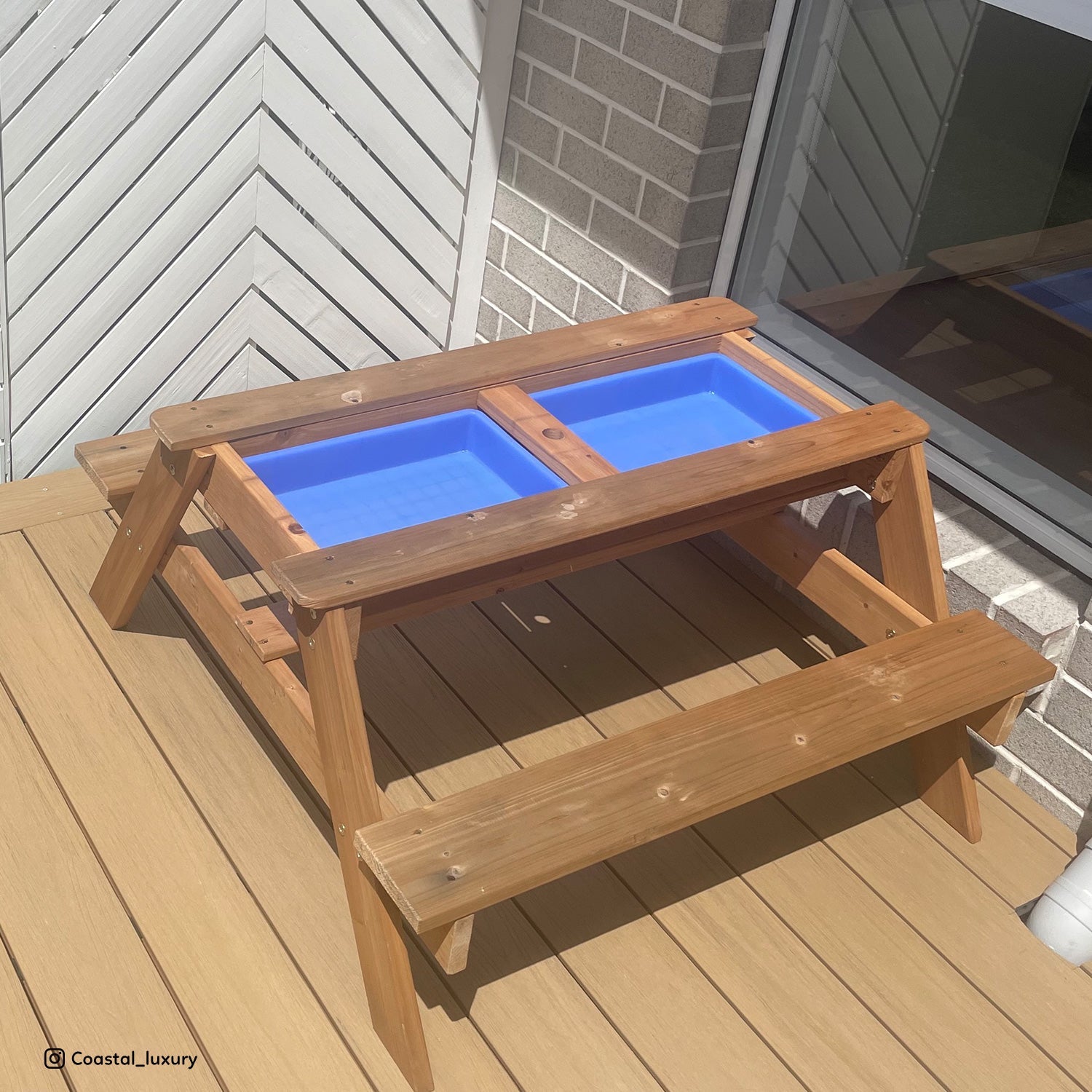 Sunrise Sand and Water Table with Umbrella - Kids Mega Mart