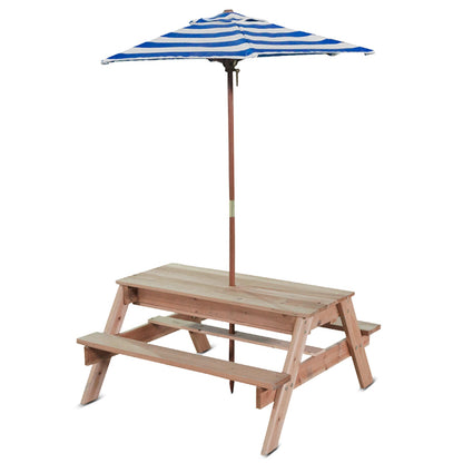 Lifespan Kids Sunrise Sand and Water Table with Umbrella for interactive outdoor play.