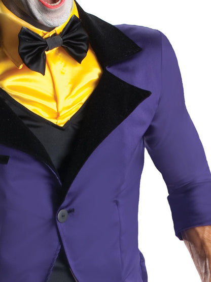 DC Comics Joker costume set for adults, includes jacket, vest, and pants - perfect for playtime.