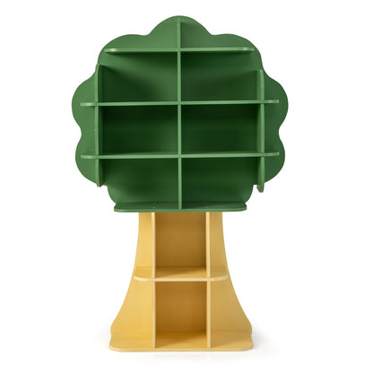 Green Tree Kids Bookshelf | Open Shelves With Anti-Tip Design