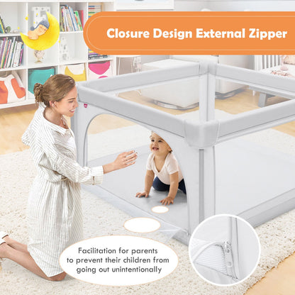 Playpen Baby Toddler Activity Fence Multicolor With 50 Ocean Balls