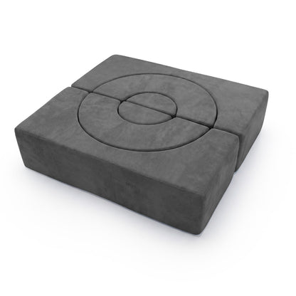Grey Foam Climbing Block Set for Toddlers | 6-Piece Play Set