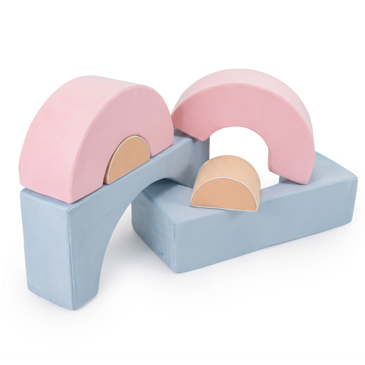 Colorful Foam Climbing Blocks | 6-Piece Toddler Play Set