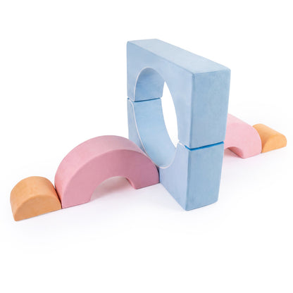 Colorful Foam Climbing Blocks | 6-Piece Toddler Play Set
