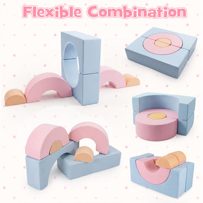 Colorful Foam Climbing Blocks | 6-Piece Toddler Play Set