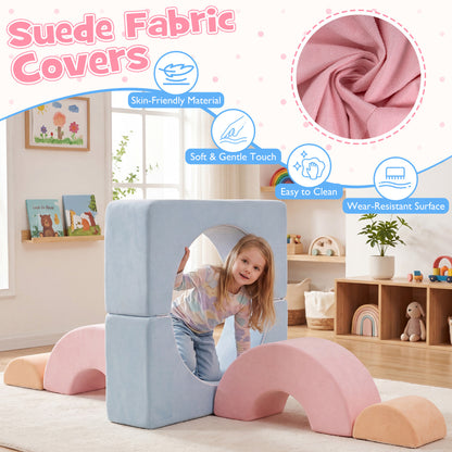 Colorful Foam Climbing Blocks | 6-Piece Toddler Play Set