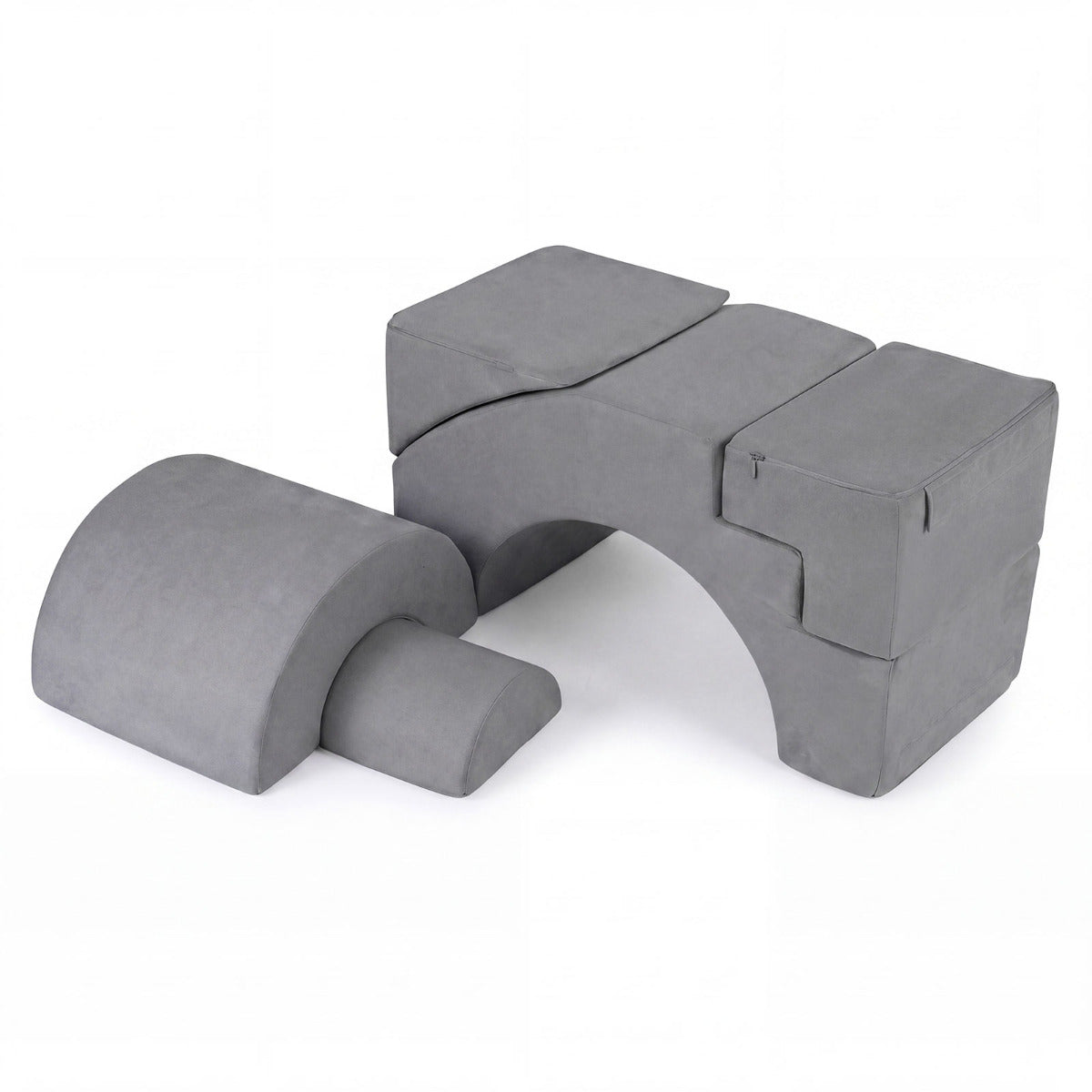 Grey Foam Climbing Blocks | 5-Piece Soft Play Set for Toddlers
