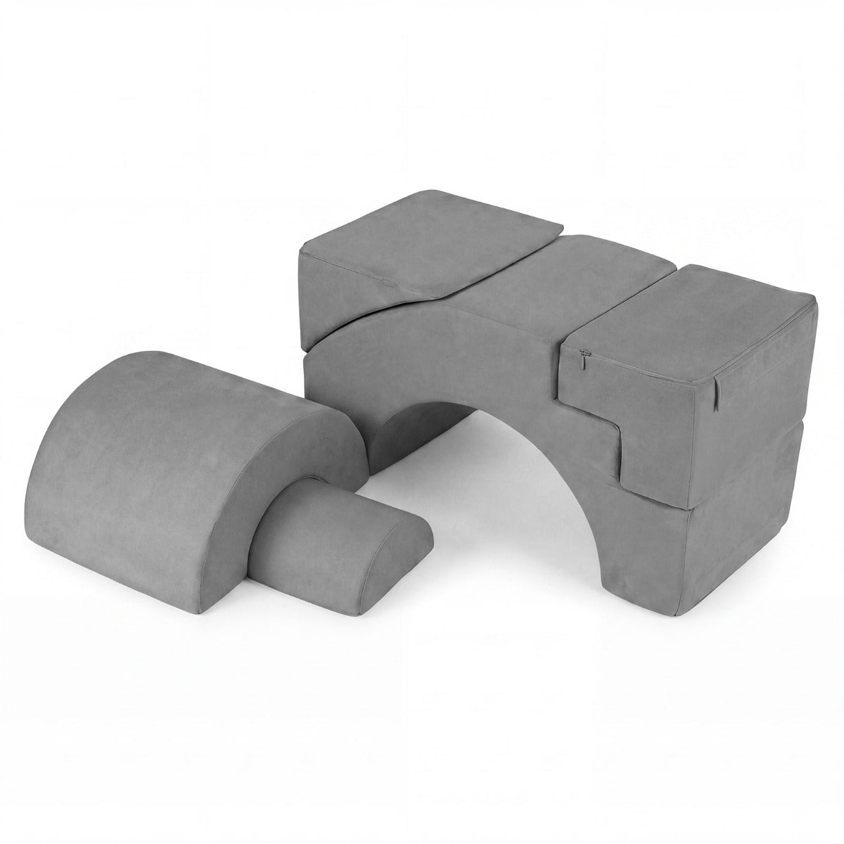 Grey Foam Climbing Blocks | 5-Piece Soft Play Set for Toddlers