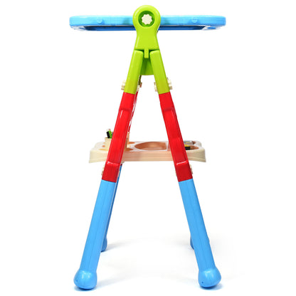 Blue Double Sided Chalkboard & Whiteboard Easel | Art Accessories