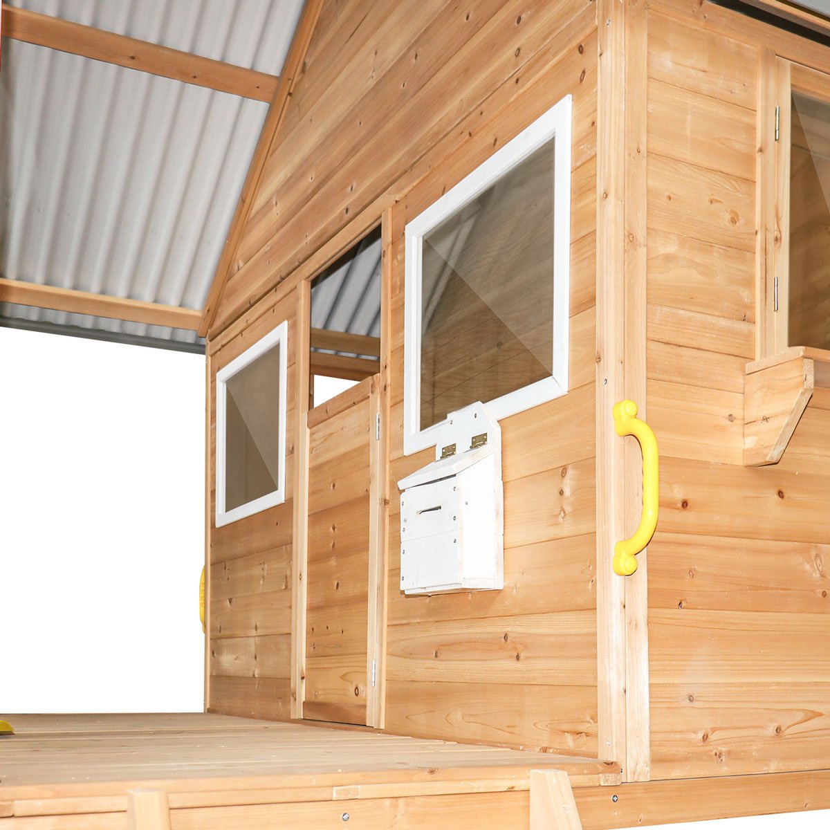 Winchester Elevated Cubby House with Slide and Sandpit for fun backyard playtime.