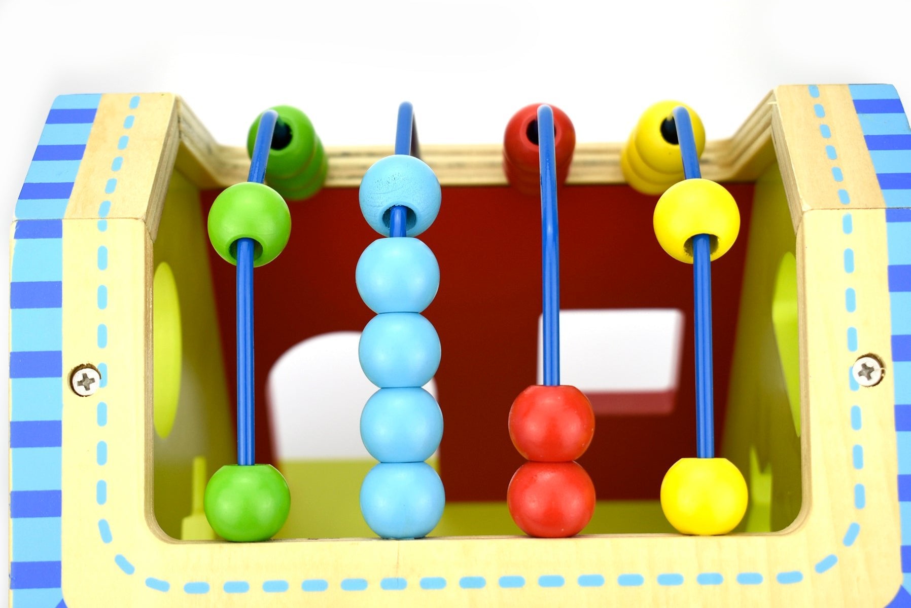 Wooden Block Toy Abacus Activity House - Kids Mega Mart