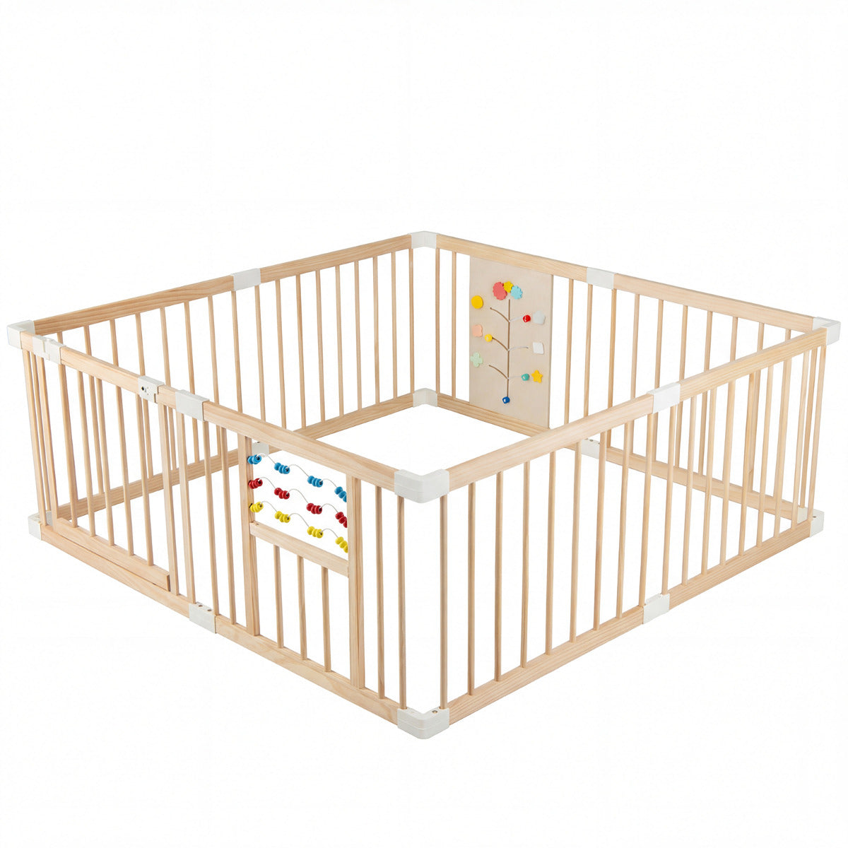 Natural Pine Wood Multi Shape Playpen | Interactive Toys