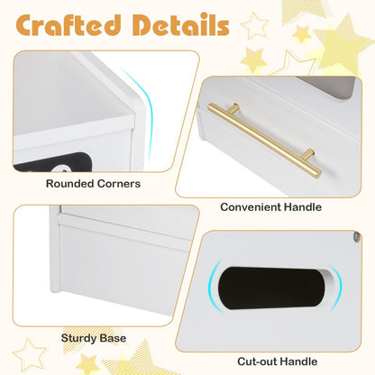 White Wooden Kitchen Playset | Lights Sounds & Accessories