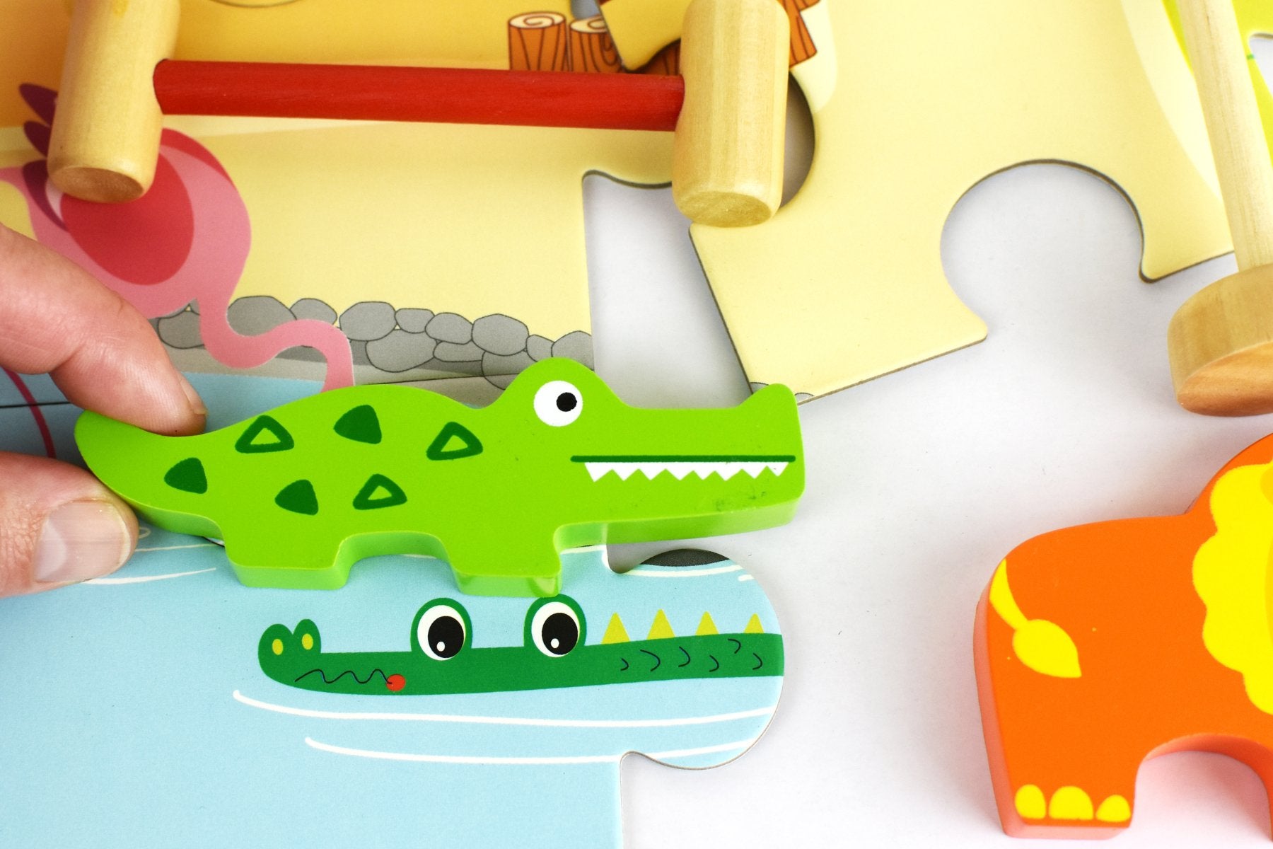Zoo Puzzle Playset in Tin Case - Kids Mega Mart