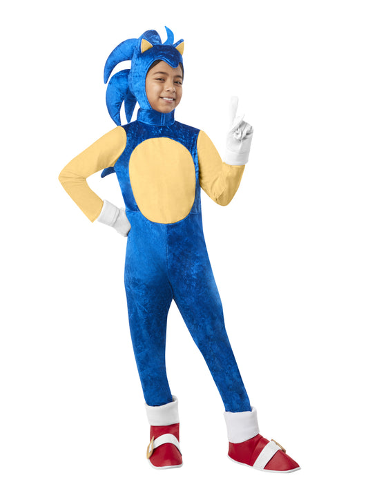 Sonic The Hedgehog Kids Costume Set for pretend play and themed parties, official design.