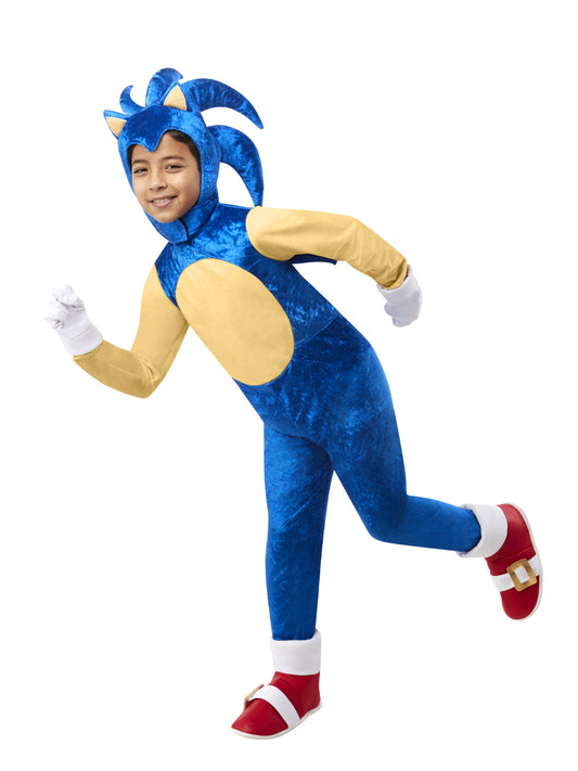 Sonic The Hedgehog Official Kids Deluxe Costume Set for epic pretend play adventures.