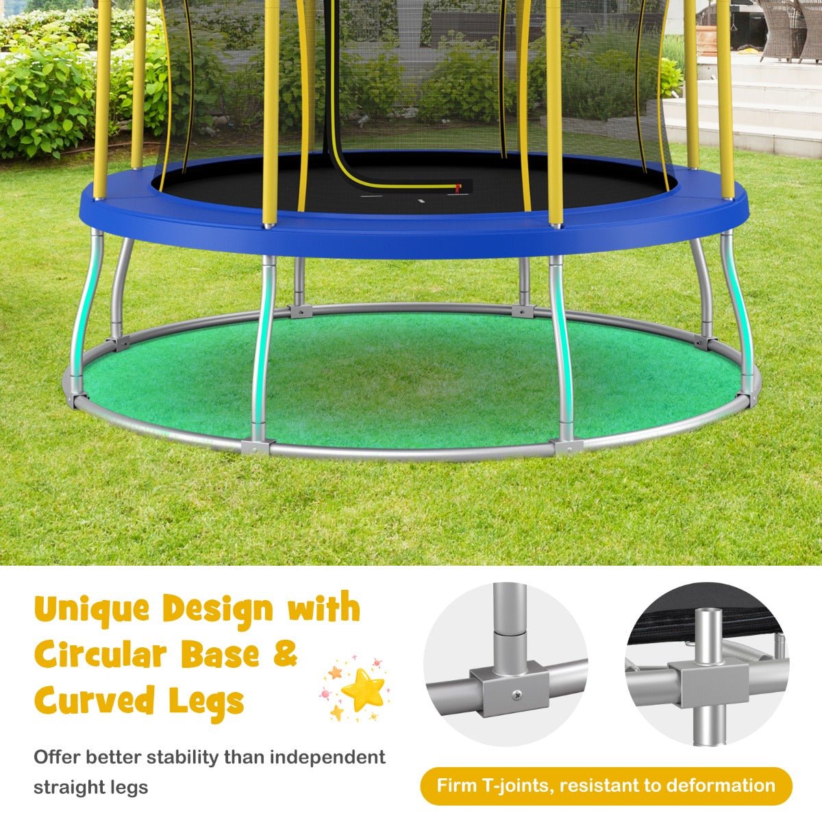 Unlock Endless Joy with 10FT Flower Trampoline - Buy Today