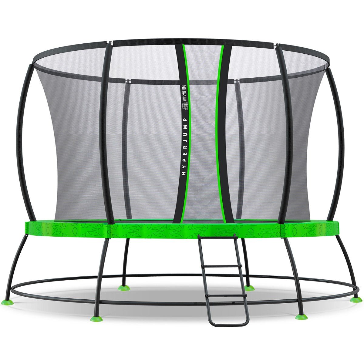 12ft Lifespan Kids HyperJump4 Spring Trampoline with Safety Enclosure for outdoor play fun