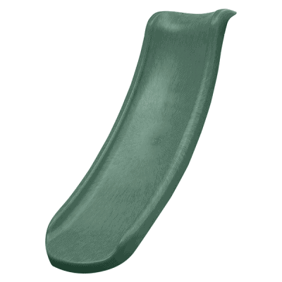 Green standalone kids slide, perfect for outdoor play equipment, measuring 1.2m.