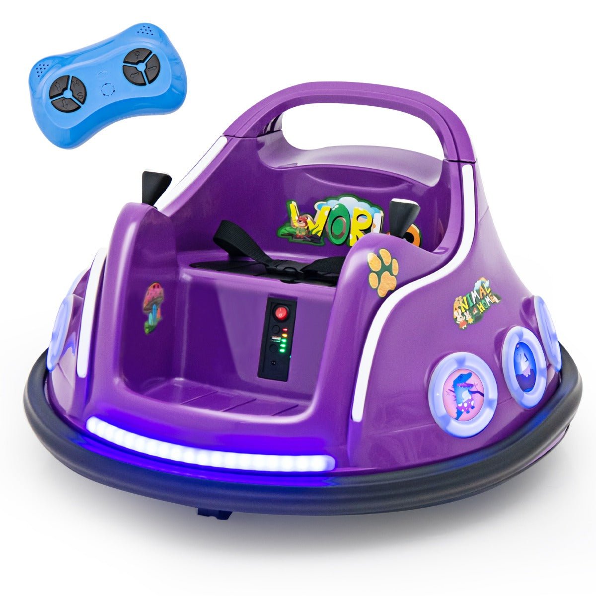 Purple Electric Ride-On Bumper Car - Exclusive at Kids Mega Mart