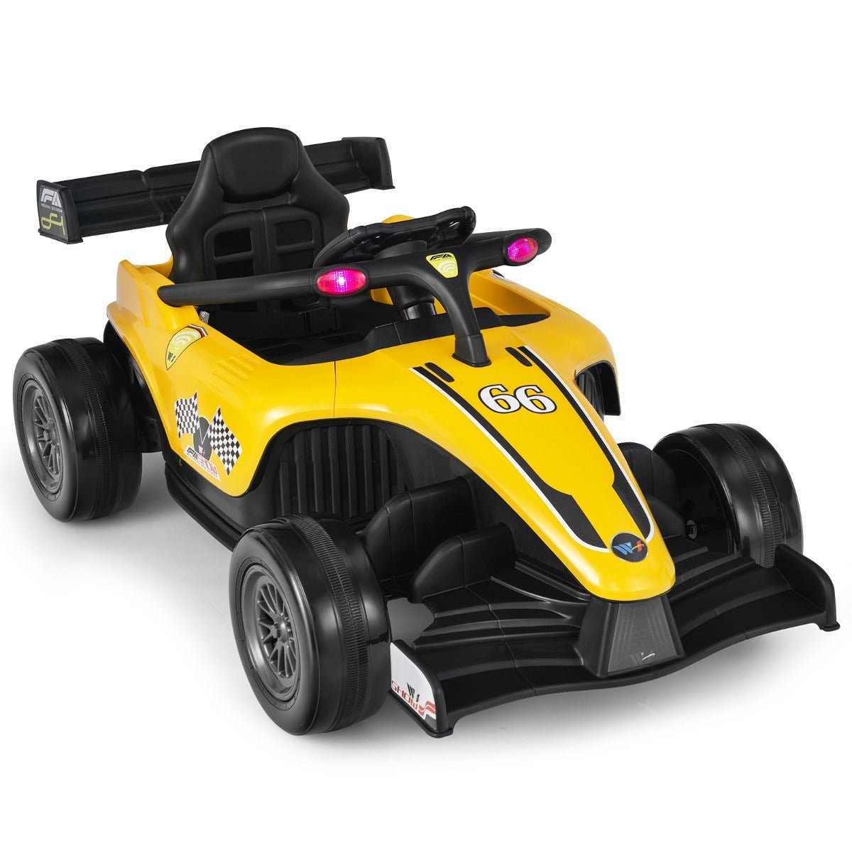 Zoom, Play, and Thrill with Our Yellow Electric Racing Car