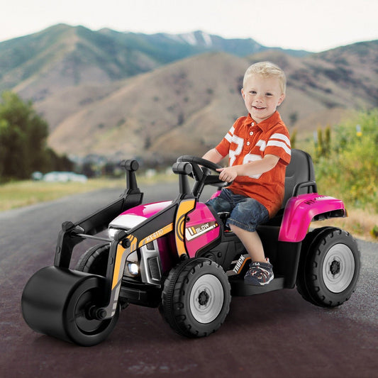 Shop Kids Mega Mart for the Pink 12V Road Roller with Remote Control