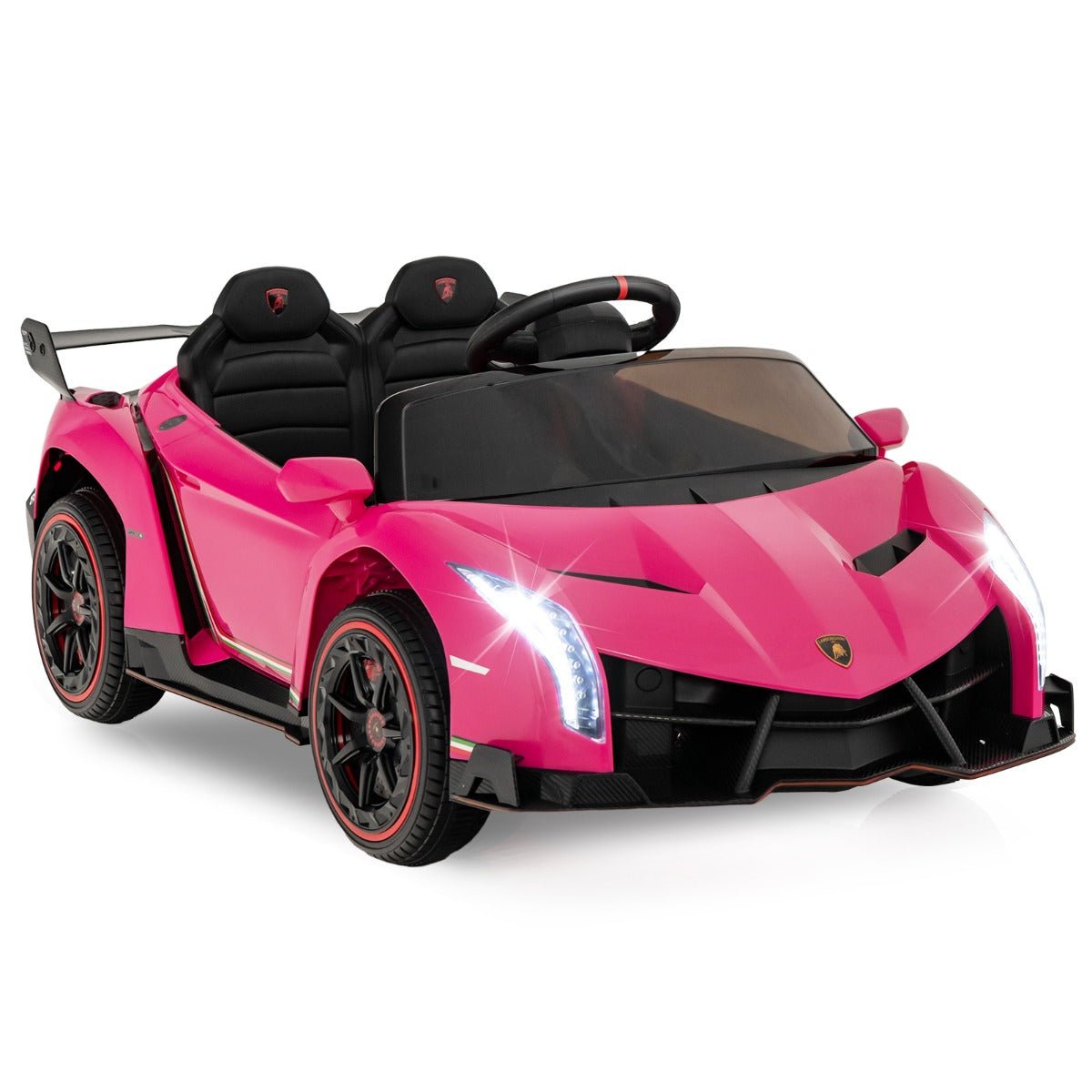 Trendy Pink Lamborghini Kids Car