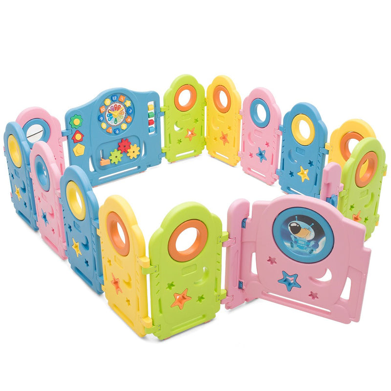 Play Yard with Safety Lock and Engaging Toys for Kids
