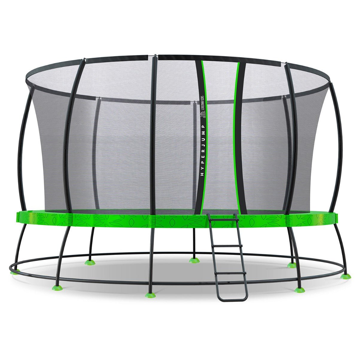 14ft Lifespan Kids HyperJump4 Spring Trampoline w/ Safety Enclosure - Perfect backyard fun for kids