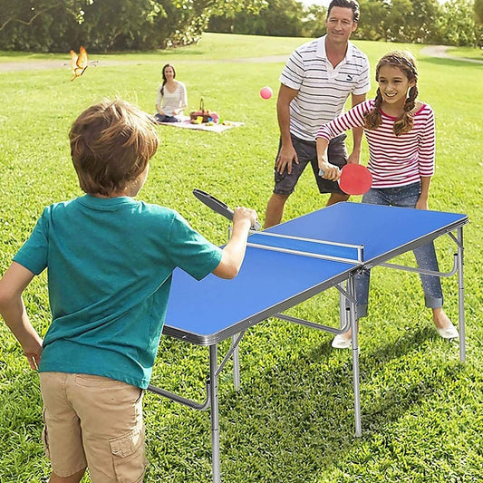 152cm Portable Folding Tennis Table for Kids Home Ping Pong Game Fun